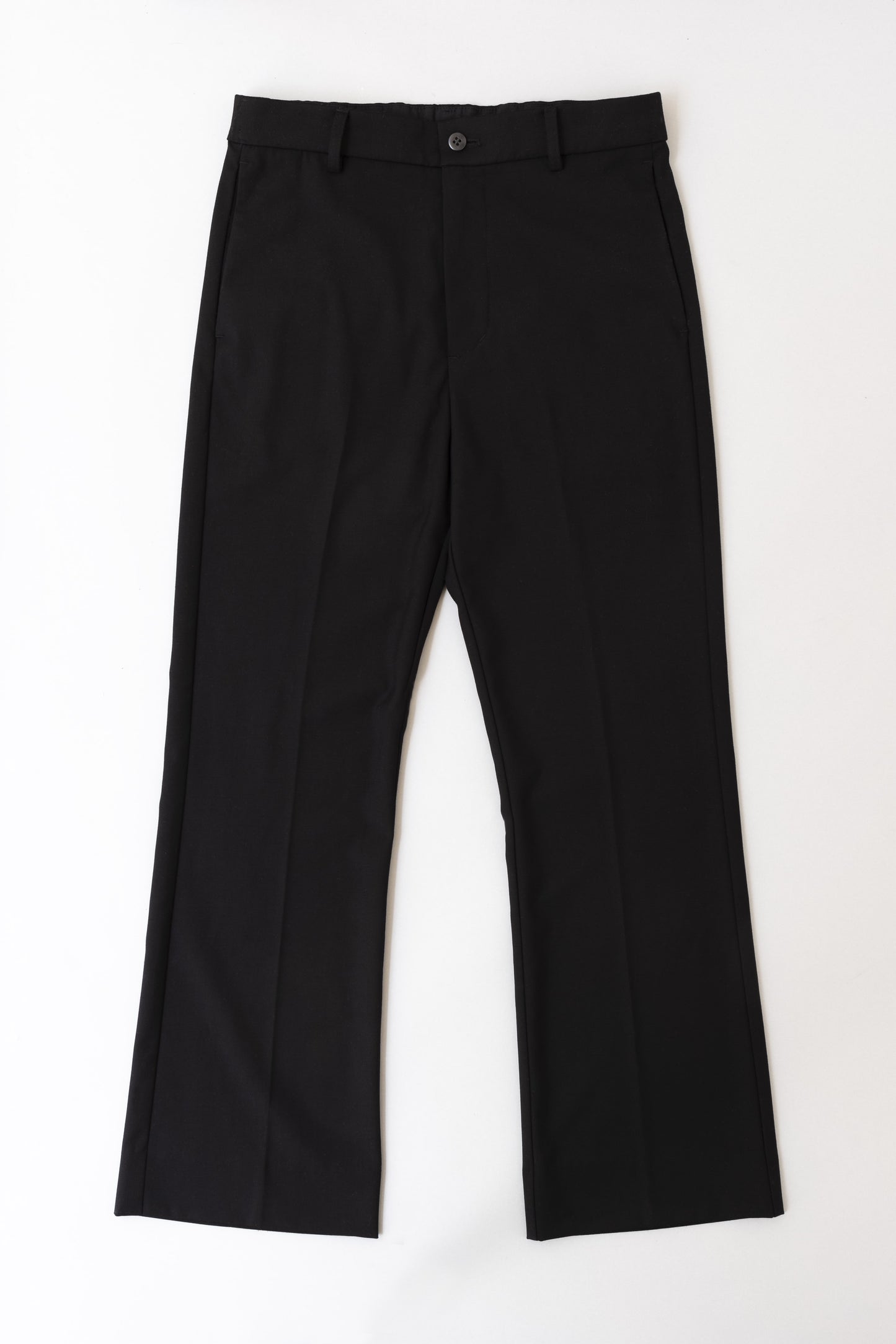 CENTER CREASE FLARED PANTS/センタークリースフレアパンツ