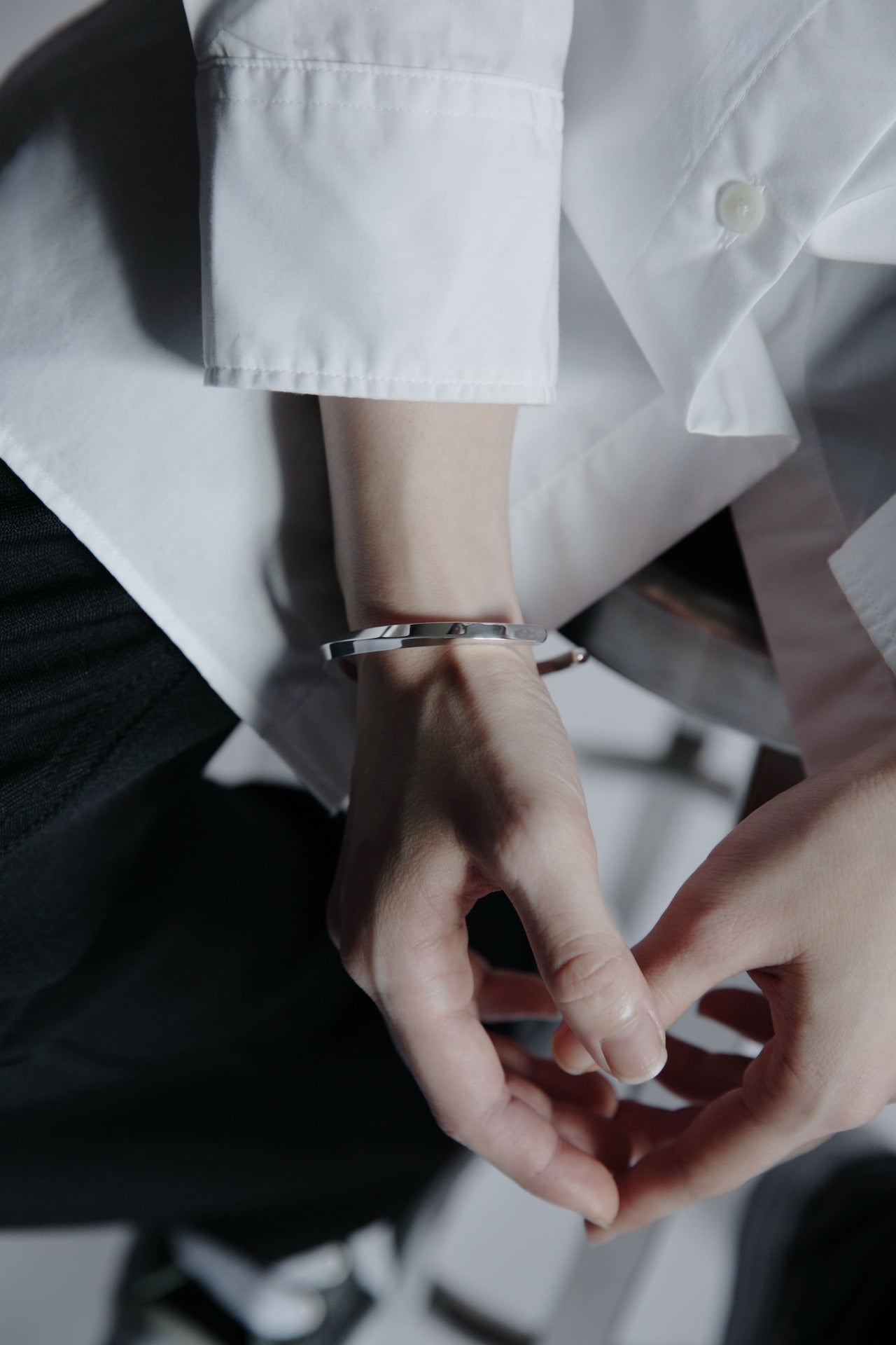 シルバー925 バングル ｜幅4mm｜21-B-004