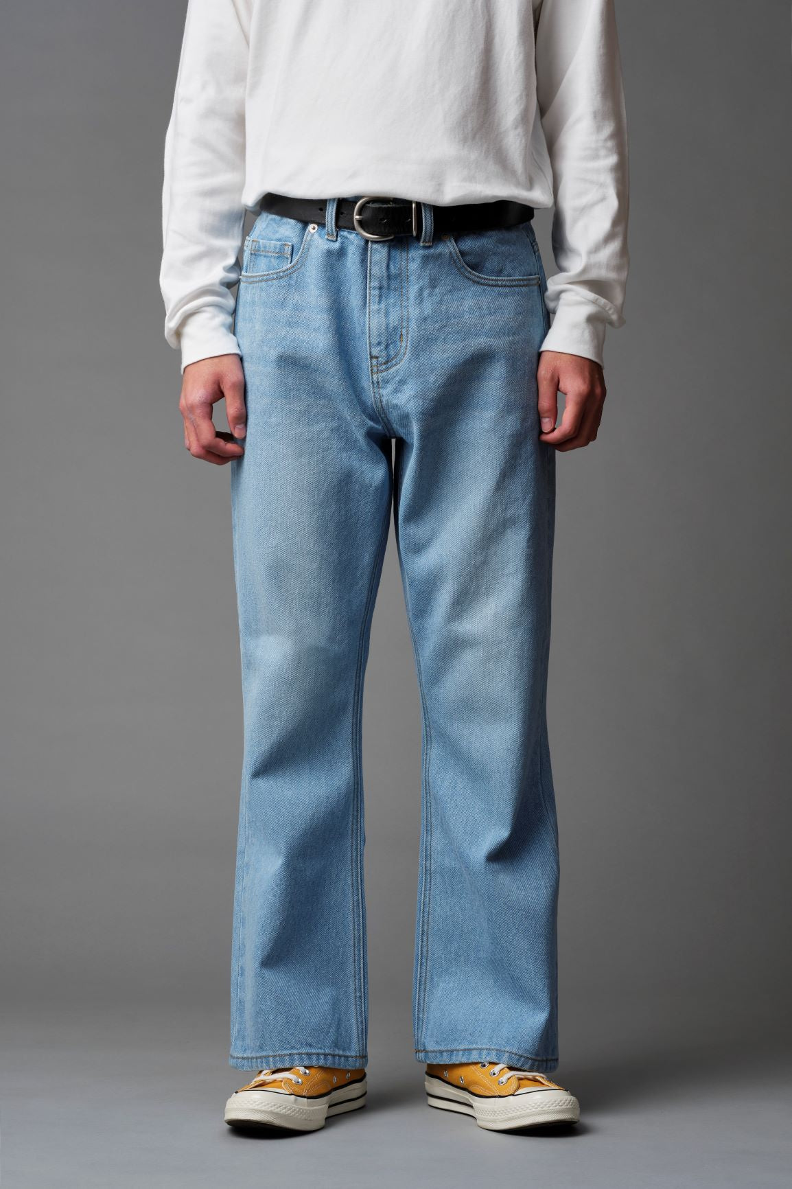 【人気No.2商品】FLARED DENIM PANTS/フレアデニムパンツ