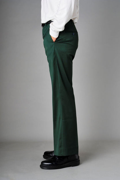 CENTER CREASE FLARED PANTS/センタークリースフレアパンツ